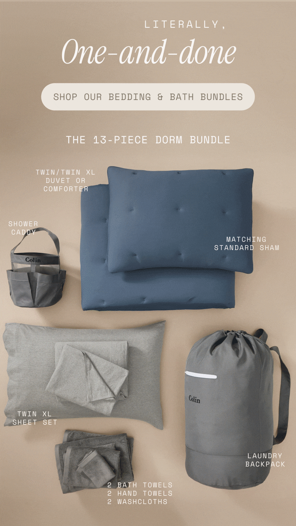 SHOP OUR BEDDING AND BATH BUNDLES