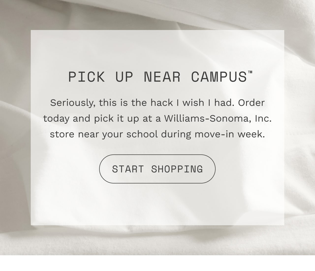 PICK UP NEAR CAMPUS