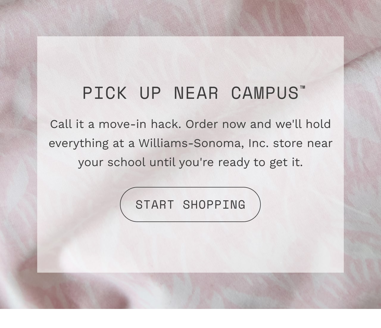 PICK UP NEAR CAMPUS