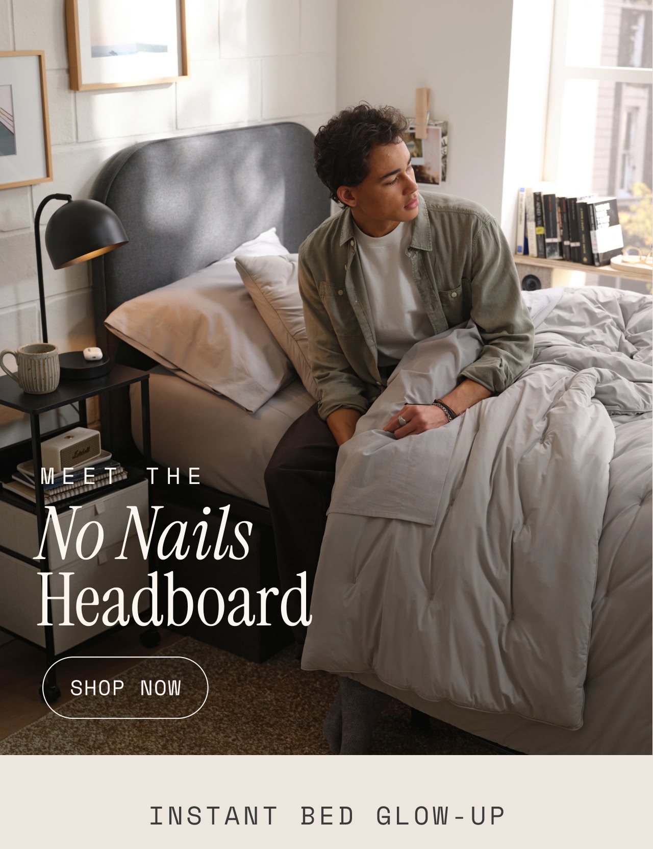 Meet the No Nails Headboard