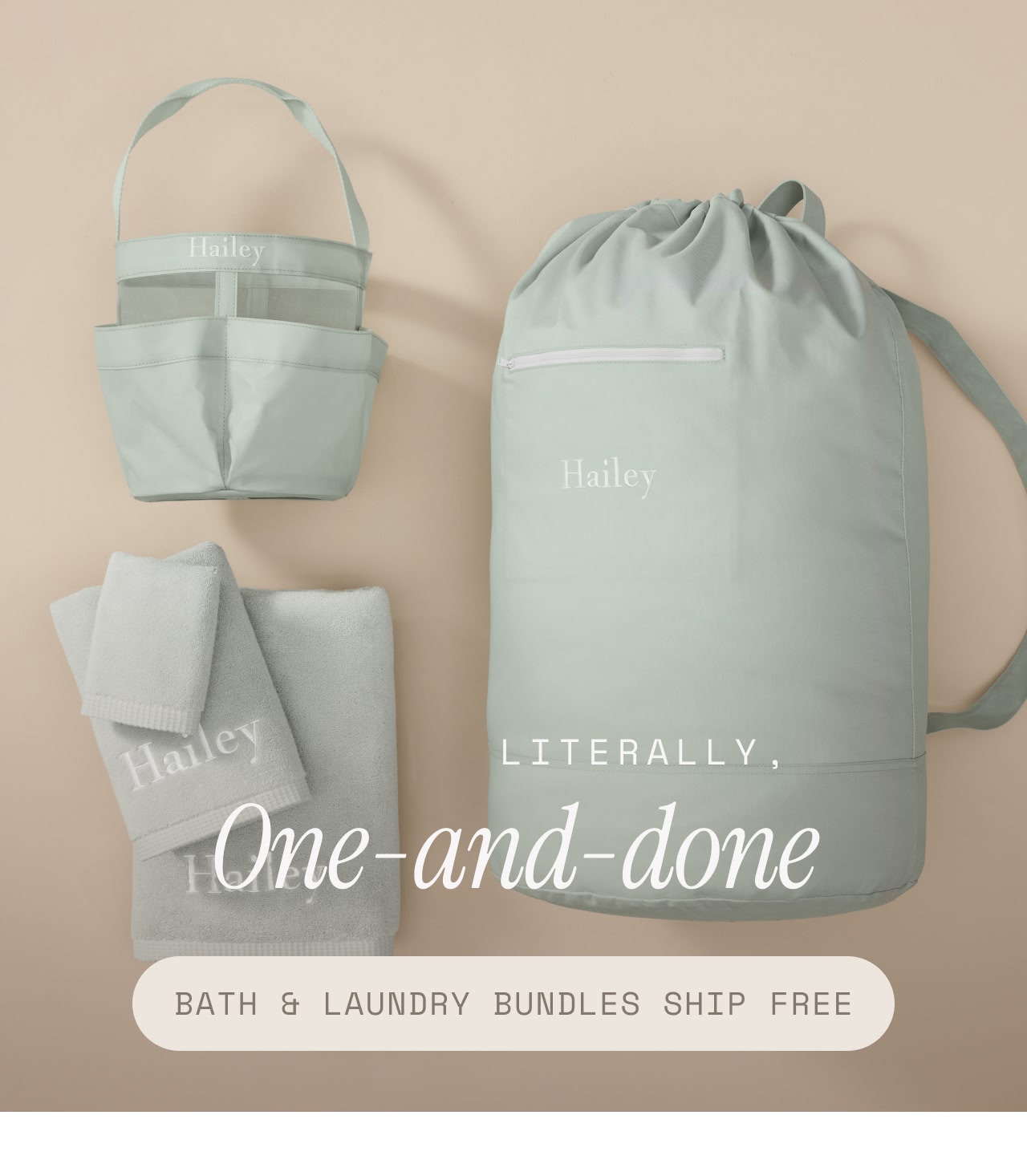 Bath and laundry bundles ship free